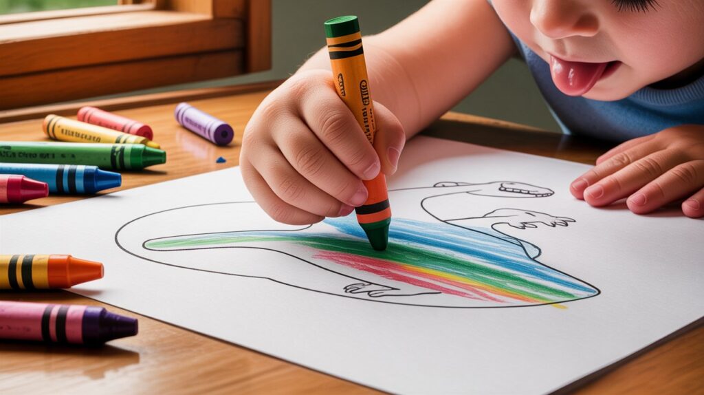 A Young Child S Hand Grips A Thick Crayo 2KecpNhzX66klnVGkVZsFA 1zdgEdV1QCWaZYO5B4RCUg Sd 1024x574