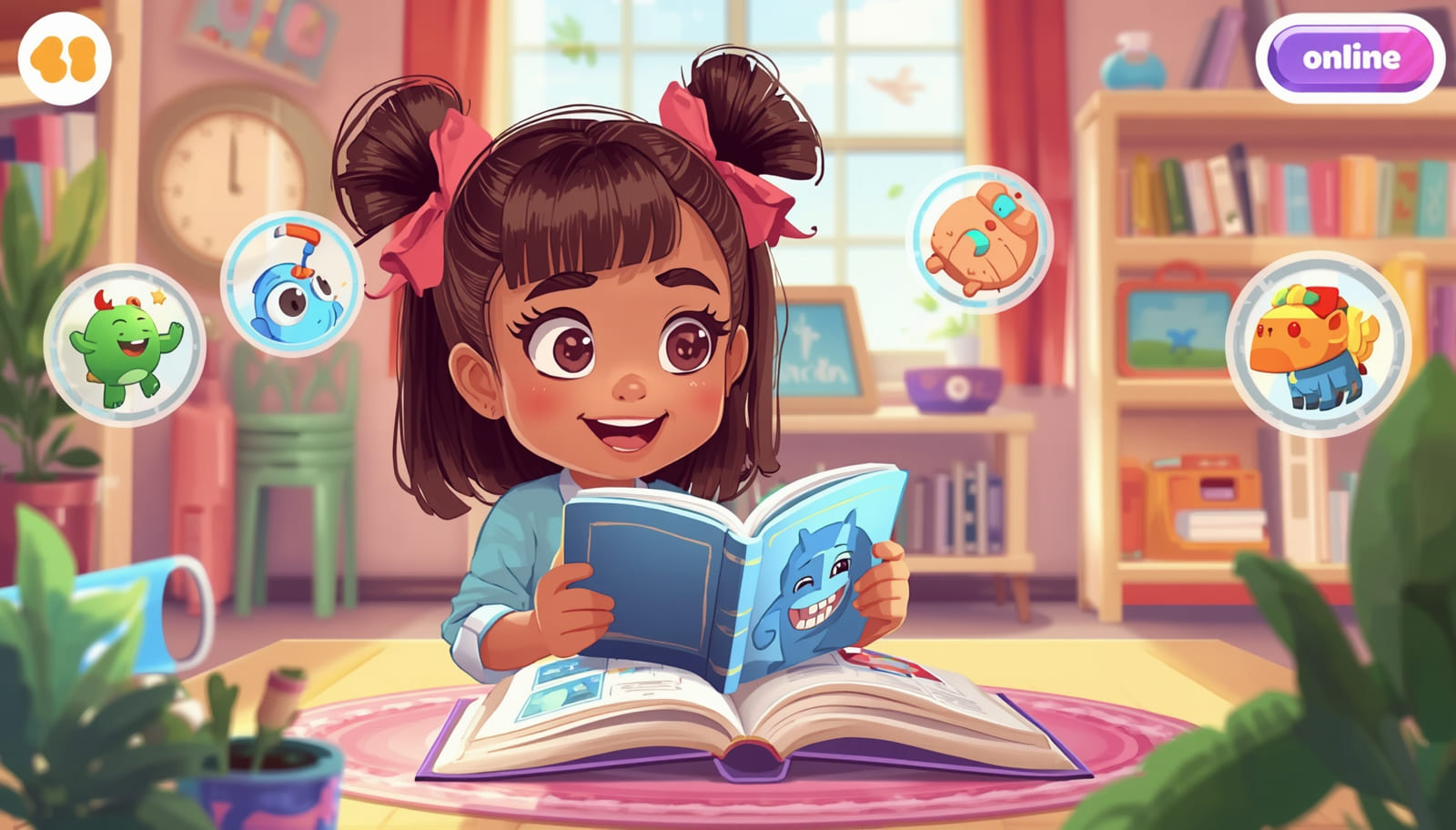 "kids games online child learning on tablet"