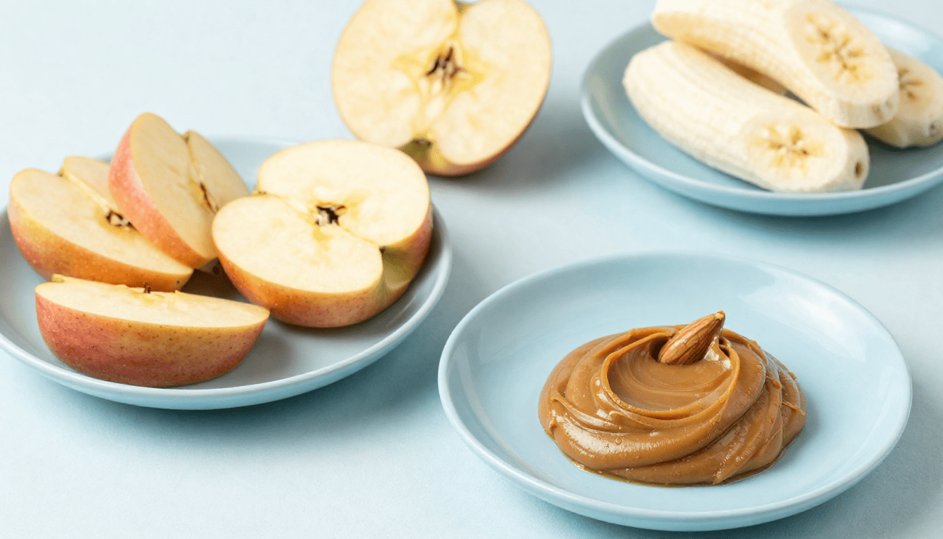 "healthy snacks for kids fruit and nut butter"
