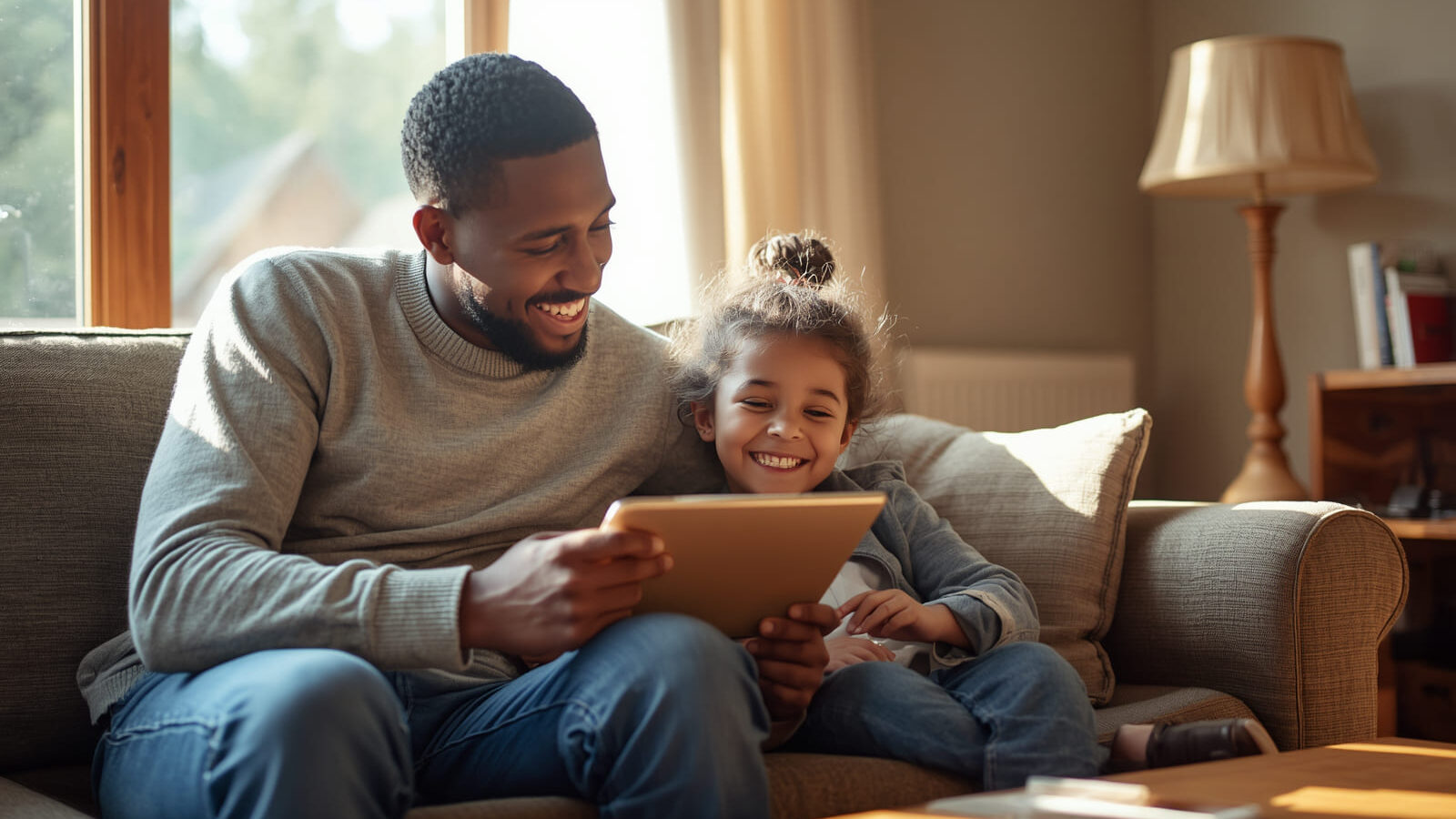 Screen Time for Kids: 12 Powerful Facts and Healthy Limits for 2026 a parent and child watching a tablet together, representing screen time for kids, in a warm and natural home setting. (3)