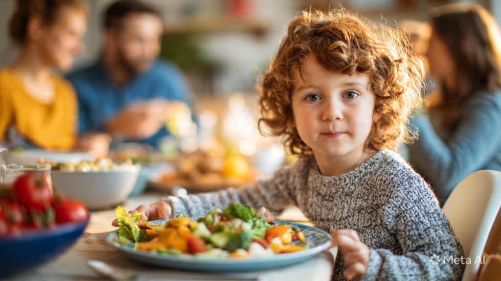 A Child Sitting At A Family Dinner Table Bravely T 1 1024x576