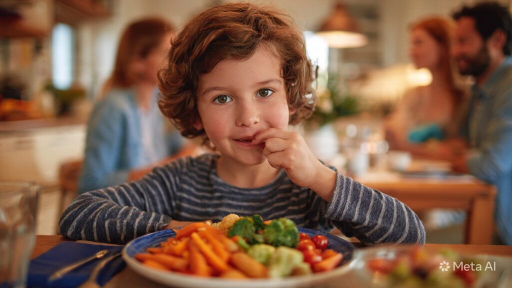 A Child Sitting At A Family Dinner Table Bravely T 1024x576