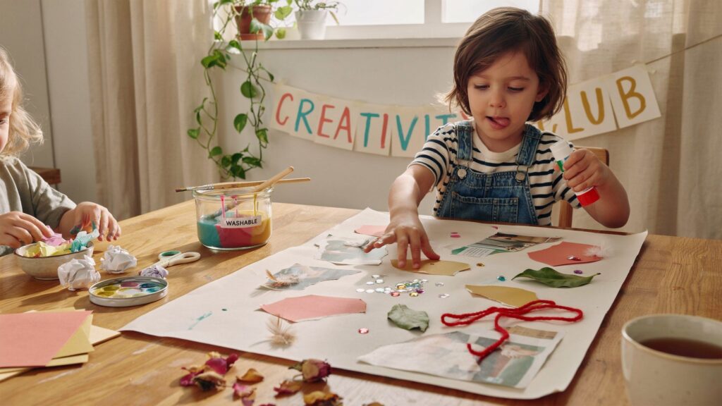Creative Activities For Kids Child Painting With Colorful Materials 1024x576