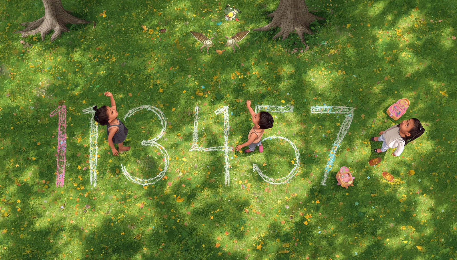 Math Activities For Kindergarten Chalk Number Line Outside 3 2