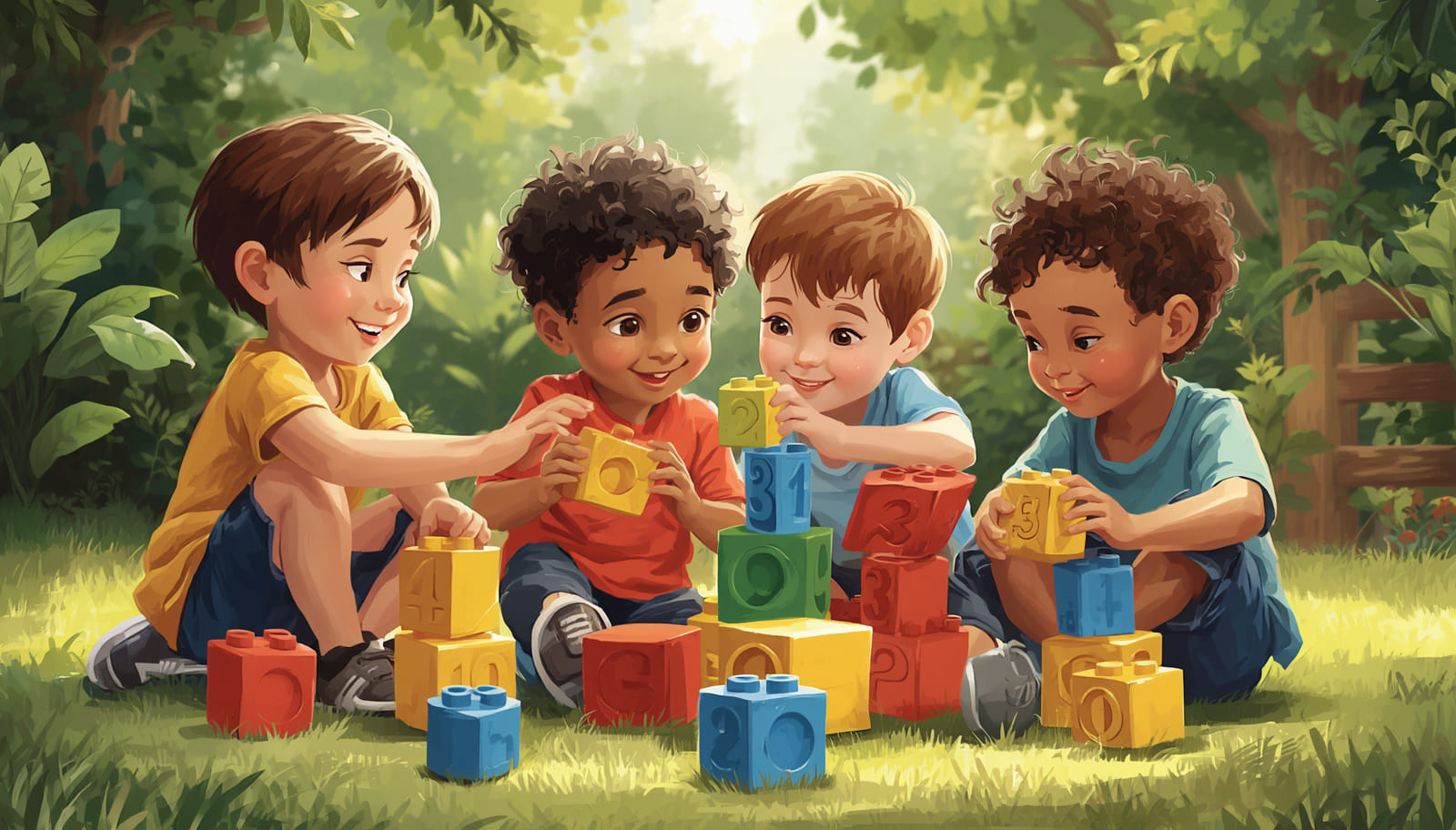 Math Activities For Kindergarten Child Counting With Colorful Blocks 1 1 1