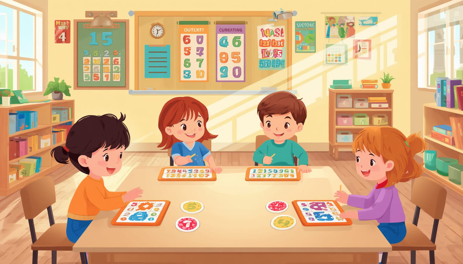 Math Activities For Kindergarten Counting Games And Number Plates 4