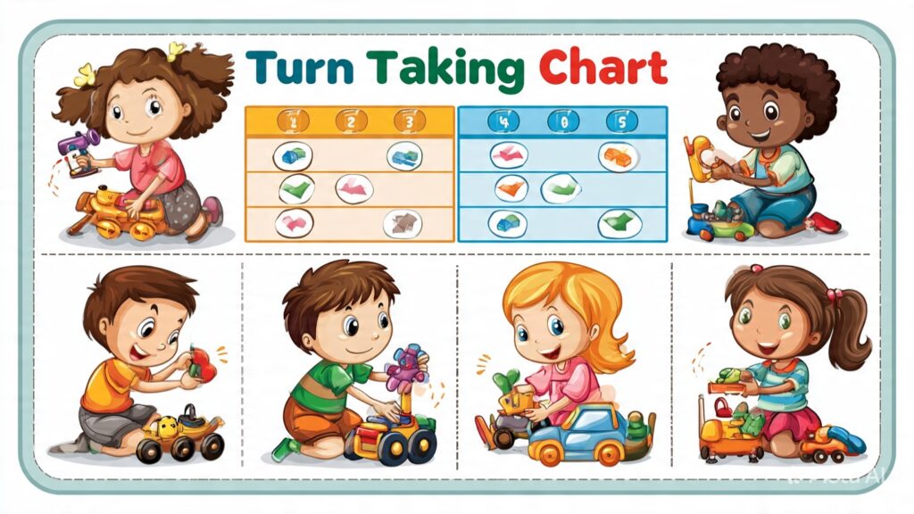 sibling rivalry solutions colorful turn taking cha (1)